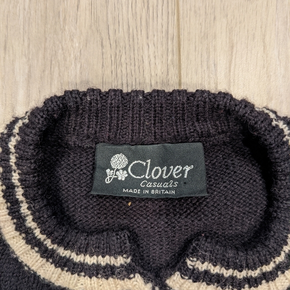 Clover Casuals Vintage Wool Sweater. - Picture 3 of 3